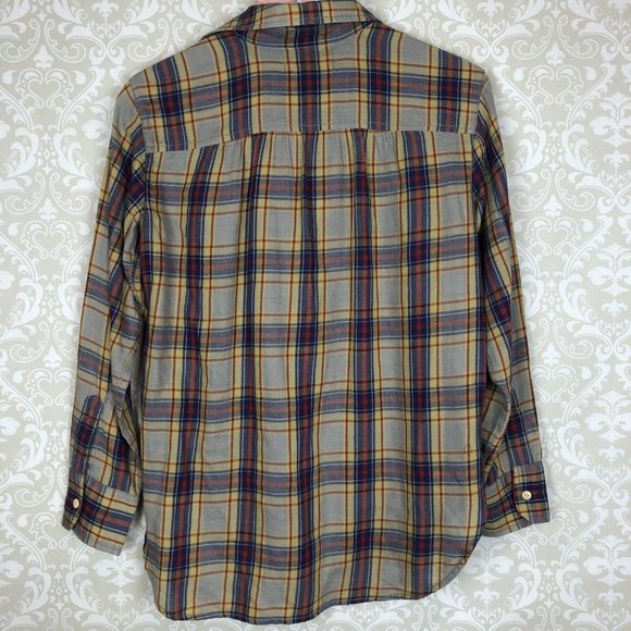 Madewell Rivet Thread Cargo Workshirt Rhoda Plaid - Picture 8 of 8